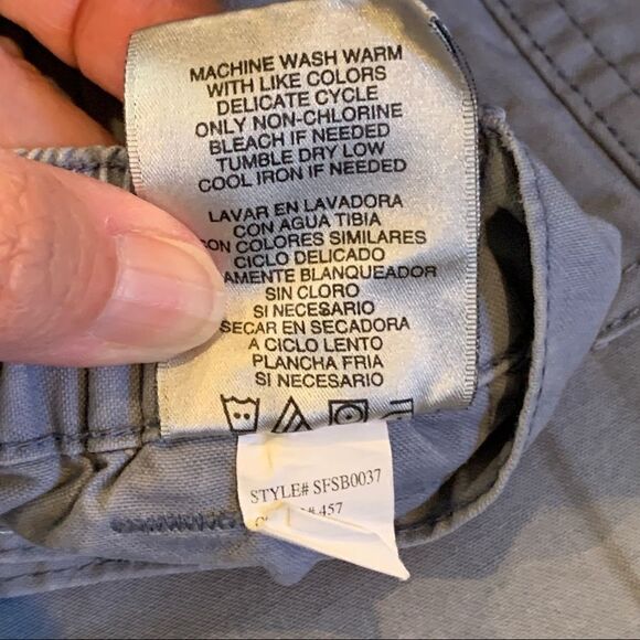 Savane Men's blue mirage cargo hiking elastic sides shorts 44 - Picture 3 of 6